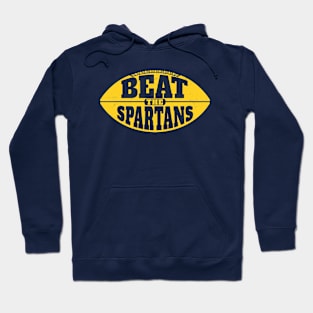 Beat the Spartans // Vintage Football Grunge Gameday Hoodie